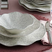 GÜRAL PORSELEN Nesrin 24 Parça 6 Kişilik Yemek Takımı 11287 thumbnail 1