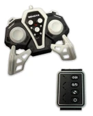 Ctoys 360 Derece Dönen Şarjlı Uzaktan Kumandalı Saatli Araç Mavi G132A thumbnail 3