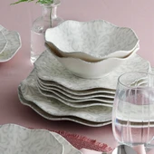 GÜRAL PORSELEN Nesrin 24 Parça 6 Kişilik Yemek Takımı 11287 thumbnail 3