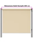 size ne lazım Su Geçirmez Solmaz Garantili İthal Akrilik Stor Perde Balkon Teras Veranda Genişlik 200 Boy 250cm thumbnail 7