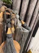 NİVEMESHOME ANTRASİT SAÇAKLI ALTIN APARAT YENİ MODEL TAVAN TOPLAMA BRAÇOL - 2