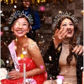 CEYLAN ADAM     Gümüş Kristal Taşlı Birthday Girl Doğum Günü Tacı İthal Ürün A Kalite 17x16 cm thumbnail 3