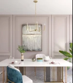 Sundo Altın 5'li Sarkıt Avize - 3