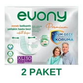 Evony Belbantlı Premıum Yetişkin Hasta Bezi XL Beden 60 Adet - 1