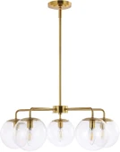 Mid Pirinç 5'lü Sarkıt Avize - 1