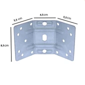 Masa Mobilya Ayak Köşe Bağlantı Birleştirme Sacı Demiri 135° (4 ADET) thumbnail 5