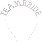 CEYLAN ADAM     Gümüş Kaplama Kristal Taşlı Team Bride Taç 16x17 cm thumbnail 2