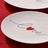 GÜRAL PORSELEN Camelia 4 Parça 25 Cm Servis Tabağı 25071 thumbnail 3