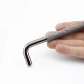 Tırtıklı Füme Metal Kulp 160 mm 16 cm Mobilya Çekmece Dolap Dolabı Modern Kapak Kulpları thumbnail 3