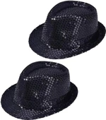 CEYLAN ADAM     Çocuk Boy Siyah Payetli Şapka Gösteri Şapkası Michael Jackson Şapkası 54 No thumbnail 3