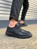 JET-170 Tornado Bağcıklı Cilt Erkek Günlük Spor Klasik Ayakkabı CST - Siyah thumbnail 1