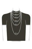 Minimalist Kelebek Örme Zincir Kolye - Antik Gümüş Kaplama - Kadın Erkek - 60 cm - 6