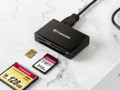 Transcend RDF8 USB 3.1 Gen1 SD/MicroSD/CF Kart Okuyucu (Siyah) - 3