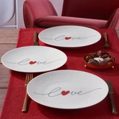 GÜRAL PORSELEN Camelia 4 Parça 25 Cm Servis Tabağı 25071 thumbnail 2