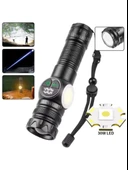 Güçlü Led El Feneri Yüksek Güç Işık Şarj Edilebilir Taktik El Feneri Kamp - 3