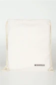 Rakerplus Krem 35x40 cm Unisex Ham Bez Büzgülü Sırt Ayakkabı Çantası - 4