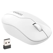 Everest SMW-973 USB Beyaz 2.4Ghz 1200DPI Kablosuz Optik Mouse 5 Metre Menzilli - 1