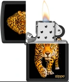 Zippo Jaguar Dizayn Black Matte Çakmak thumbnail 3