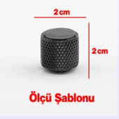 Tek Vidalı Çizgili Lüks Füme Renk Düğme Metal Kulp Çekmece Mobilya Mutfak Dolabı Dolap Kulbu Kulplar thumbnail 2