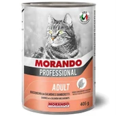 Morando Karides Ve Somonlu Yetişkin Kedi Konservesi 405gr - 1