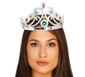 CEYLAN ADAM   GümüşRenkPlastikPrensesTacıKraliçeTacı60cm thumbnail 5