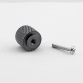 Tek Vidalı Çizgili Lüks Füme Renk Düğme Metal Kulp Çekmece Mobilya Mutfak Dolabı Dolap Kulbu Kulplar thumbnail 3