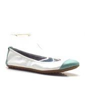 Beyaz-Yeşil Katlanabilir Kadın Babet thumbnail 2