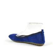 Mavi Süet Katlanabilir Kadın Babet thumbnail 4