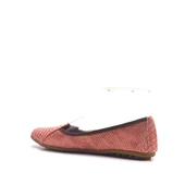 Pembe Croc Desenli Katlanabilir Kadın Babet thumbnail 4