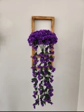 Balkon,Duvar Süsü Yapay Çiçek Sarkan Begonvil Sarmaşık Çiçeği - 6