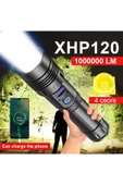 Güçlü Led El Feneri Yüksek Güç Işık Şarj Edilebilir Taktik El Feneri Kamp - 1