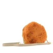 Turuncu Yuvarlak Peluş Kadın Omuz Çantası thumbnail 2