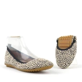 Siyah Bej Katlanabilir Kadın Babet thumbnail 4