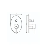 Gpd Espina Ankastre Batarya Sıva Üstü Grubu Krom SUG70 - 2