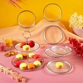 Fecra Loren 7 Parça Servis ve Sunum Seti Siyah Fileli - 4