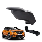 Peugeot 2008 2019 Delmesiz Çelik Ayaklı Siyah Kolçak Kol Dayama thumbnail 1