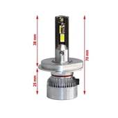 Volkswagen Kaplumbağa 1968-2004  Far Ampulü  Mini Cosmo Beyaz H4 Mini Led Xenon Şimşek Etkili 15000 Lümen thumbnail 3