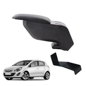 Opel Corsa D 2013 Delmesiz Çelik Ayaklı Siyah Kolçak Kol Dayama thumbnail 1