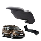 Fiat Doblo 2018 Delmesiz Çelik Ayaklı Siyah Kolçak Kol Dayama thumbnail 1