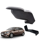 Hyundai İ20 2021 Delmesiz Çelik Ayaklı Siyah Kolçak Kol Dayama thumbnail 1