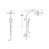 Artema Shine Square Duş Kolonu A45699 - 3