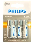 Philips Alkalin AA Kalem Pil 1.5V 4lü Blister Paket LR6A4B - 1
