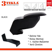 Dacia Duster 2021 Delmesiz Çelik Ayaklı Siyah Kolçak Kol Dayama thumbnail 2