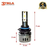 BMW 3 Serisi E46-E90 2000-2011 Kısa Far Wise Beyaz H7 Mini Led Xenon Şimşek Etkili 12000 Lümen - 3