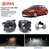 Peugeot 207 2006-2009 Beyaz Led Xenon Sis Farı Seti thumbnail 1