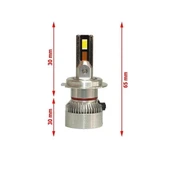 Volkswagen Golf IV 1997-2006 Uzun Far Mini Cosmo Beyaz H1 Mini Led Xenon Şimşek Etkili 15000 Lümen thumbnail 3