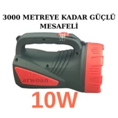 Şarjlı LED Projektör El Feneri | 50 Saat Kısa Kademe - 15 Saat Uzun Kademe | Kamp, Balıkçılık, Acil Durum - 2