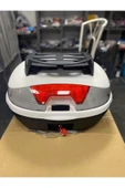 Arwic Motosiklet Arka Çanta Topcase 46 Lt Beyaz Sırt Dayamalı - 1