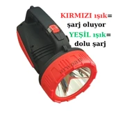 Şarjlı LED Projektör El Feneri | 50 Saat Kısa Kademe - 15 Saat Uzun Kademe | Kamp, Balıkçılık, Acil Durum - 4