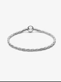 Round Pandora Clasp Twisted Snake Chain Sterling silver - 2